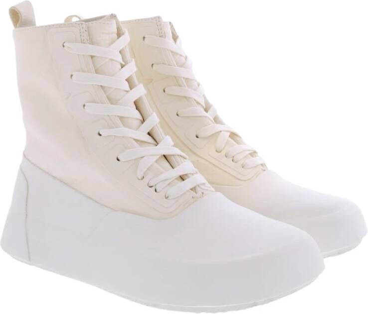 Ambush Leren Hi-Top Sneaker Off White Heren