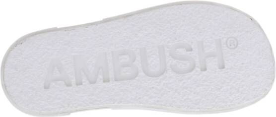 Ambush Leren Hi-Top Sneaker Off White Heren