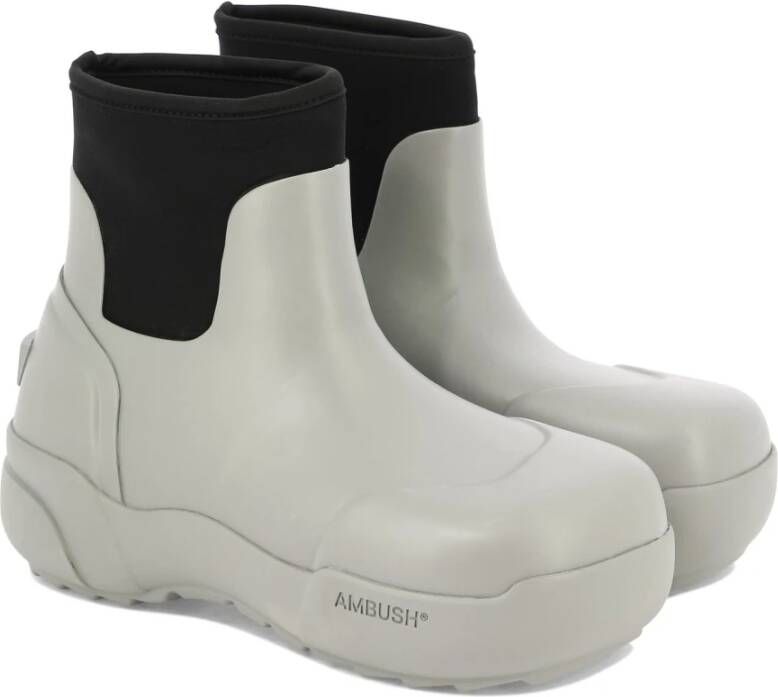 Ambush Rubber Enkellaarzen Gray Heren