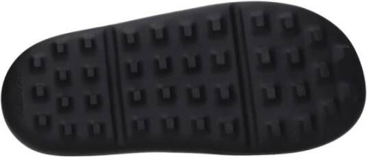 Ambush Zwarte katoenen slippers met zijlogo