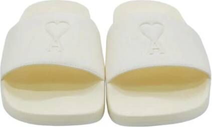 AMI Paris Ami De Coeur slippers Wit - Foto 3