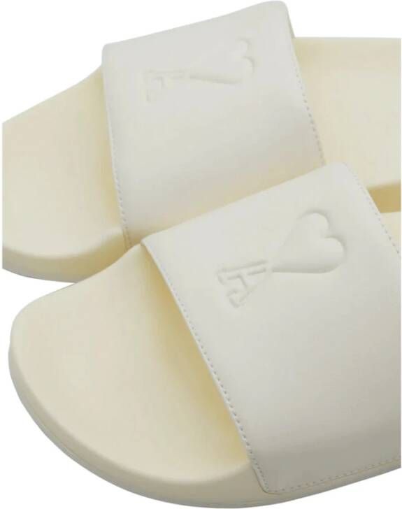 AMI Paris Ami De Coeur slippers Wit - Foto 5