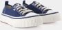 Ami Paris Canvas Lage Top 1980 Sneakers Blue - Thumbnail 3