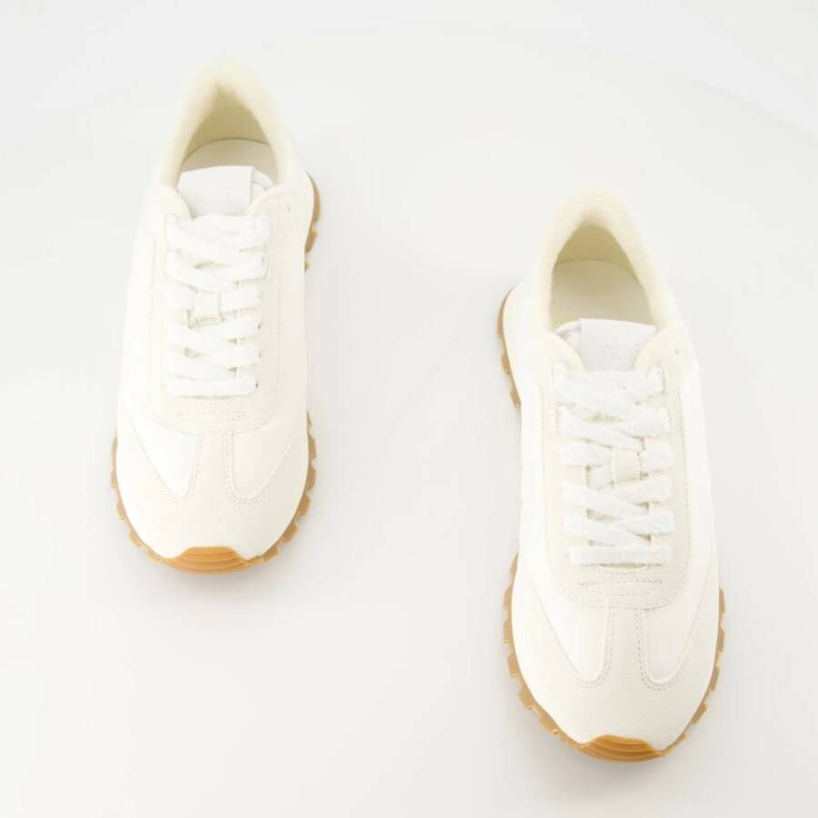 Ami Paris Witte Leren Sneakers Lente-Zomer 2025
