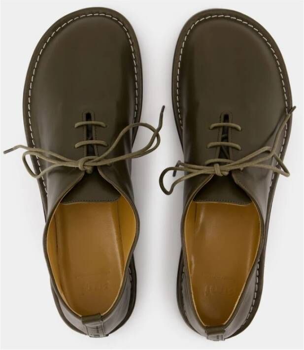 Ami Paris Zwarte Leren Platte Schoenen