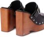 Ami Paris Zwarte Studded Platform Mules Sandalen Black Dames - Thumbnail 2