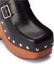 Ami Paris Zwarte Studded Platform Mules Sandalen Black Dames - Thumbnail 4
