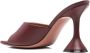 Amina Muaddi Bordeaux Leren Muiltjes - Thumbnail 2