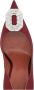 Amina Muaddi Bourgondische Kristal Broche Stiletto Hakken Red Dames - Thumbnail 4
