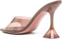 Amina Muaddi Bruine hoge hak open neus schoenen Brown Dames - Thumbnail 3