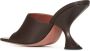 Amina Muaddi Bruine Sandalen met Schuine Hak - Thumbnail 2