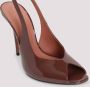 Amina Muaddi Elegante Stiletto Hiel Slingback Sandalen Brown Dames - Thumbnail 16