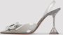 Amina Muaddi Almond Wit Transparant PVC Kristallen Broche Pumps White Dames - Thumbnail 7