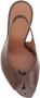 Amina Muaddi Elegante Stiletto Hiel Slingback Sandalen Brown Dames - Thumbnail 4