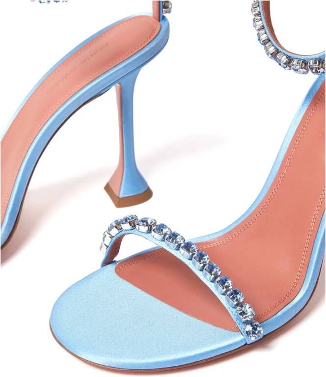 Amina Muaddi Glamoureuze Kristal Sandalen