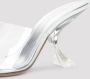 Amina Muaddi Glas Slip PVC Hakken 9cm - Thumbnail 2