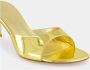 Amina Muaddi Gouden Spiegel Jeanne Slippers - Thumbnail 2