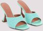 Amina Muaddi Groene Satijnen Kristal Sandalen Elegante Stijl - Thumbnail 2