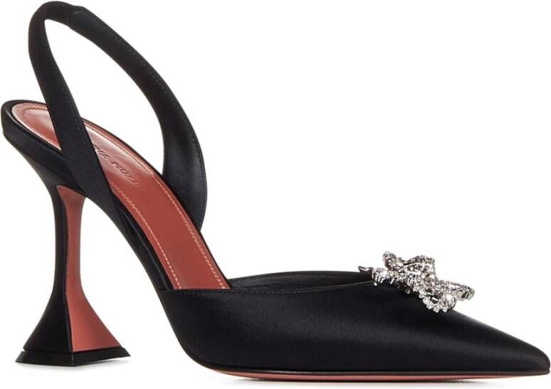 Amina Muaddi High Heel Sandals Zwart Dames