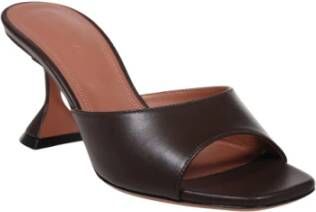 Amina Muaddi Koffie Slipper 70 Brown Dames