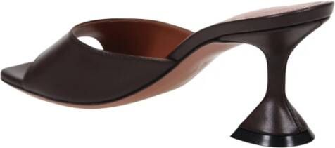 Amina Muaddi Koffie Slipper 70 Brown Dames