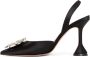 Amina Muaddi Kristal Broche Slingback Sandalen - Thumbnail 2