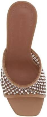 Amina Muaddi Kristal Geometrische Hak Sandalen
