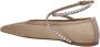 Amina Muaddi Kristallen ballerina's met geometrisch ontwerp Beige Dames - Thumbnail 6