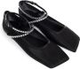 Amina Muaddi Kristallen Ballerina Flats met Mesh - Thumbnail 2