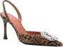 Amina Muaddi Luipaardprint Slingback Hakken - Thumbnail 2