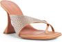 Amina Muaddi Oranje Instap Schoenen met Kristal Details - Thumbnail 2