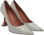 Amina Muaddi Pre-owned Canvas heels Gray Dames - Thumbnail 3