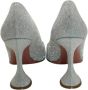 Amina Muaddi Pre-owned Canvas heels Gray Dames - Thumbnail 4