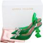 Amina Muaddi Pre-owned Fabric heels Green Dames - Thumbnail 8