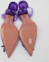 Amina Muaddi Pre-owned Fabric heels Purple Dames - Thumbnail 6