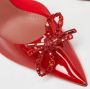 Amina Muaddi Pre-owned Fabric heels Red Dames - Thumbnail 7