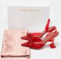 Amina Muaddi Pre-owned Fabric heels Red Dames - Thumbnail 9