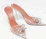 Amina Muaddi Pre-owned Fabric heels White Dames - Thumbnail 4