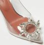 Amina Muaddi Pre-owned Fabric heels White Dames - Thumbnail 6