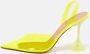 Amina Muaddi Pre-owned Fabric heels Yellow Dames - Thumbnail 2