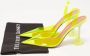 Amina Muaddi Pre-owned Fabric heels Yellow Dames - Thumbnail 9