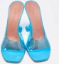 Amina Muaddi Pre-owned Fabric sandals Blue Dames - Thumbnail 2