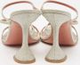 Amina Muaddi Pre-owned Fabric sandals Gray Dames - Thumbnail 5