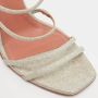 Amina Muaddi Pre-owned Fabric sandals Gray Dames - Thumbnail 7