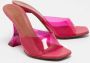 Amina Muaddi Pre-owned Fabric sandals Pink Dames - Thumbnail 3