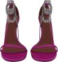 Amina Muaddi Pre-owned Fabric sandals Pink Dames - Thumbnail 2
