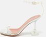 Amina Muaddi Pre-owned Fabric sandals White Dames - Thumbnail 2