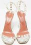 Amina Muaddi Pre-owned Fabric sandals White Dames - Thumbnail 3