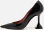 Amina Muaddi Pre-owned Leather heels Black Dames - Thumbnail 2