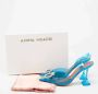 Amina Muaddi Pre-owned Leather heels Blue Dames - Thumbnail 9